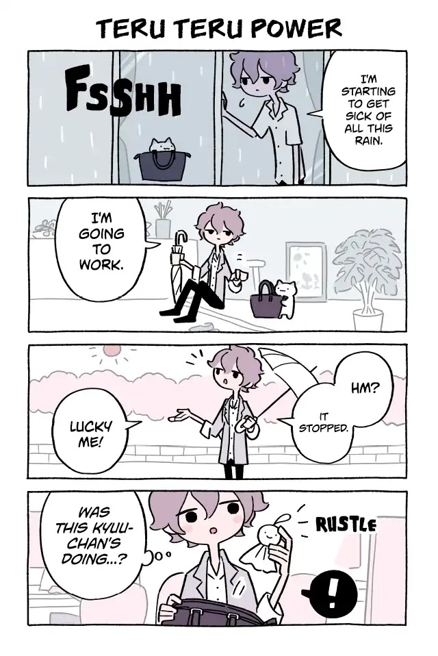 Fushigi Neko no Kyuu-chan Chapter 393 page 1 - Chapter 393: Teru Teru Power