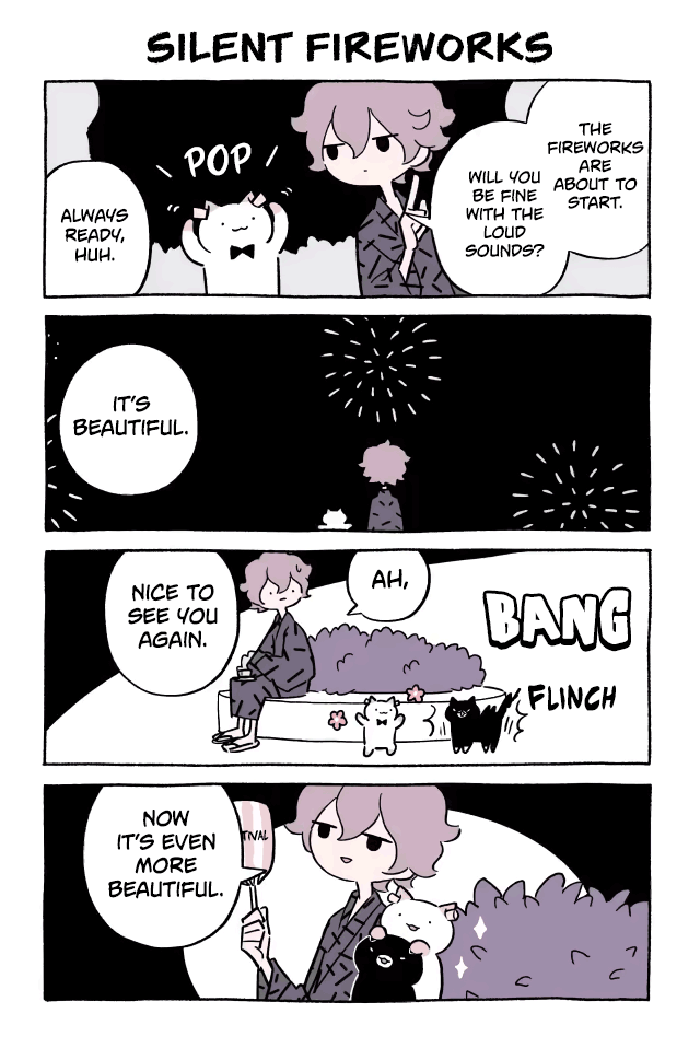 Fushigi Neko no Kyuu-chan Chapter 428 page 1 - Chapter 428: Silent Fireworks