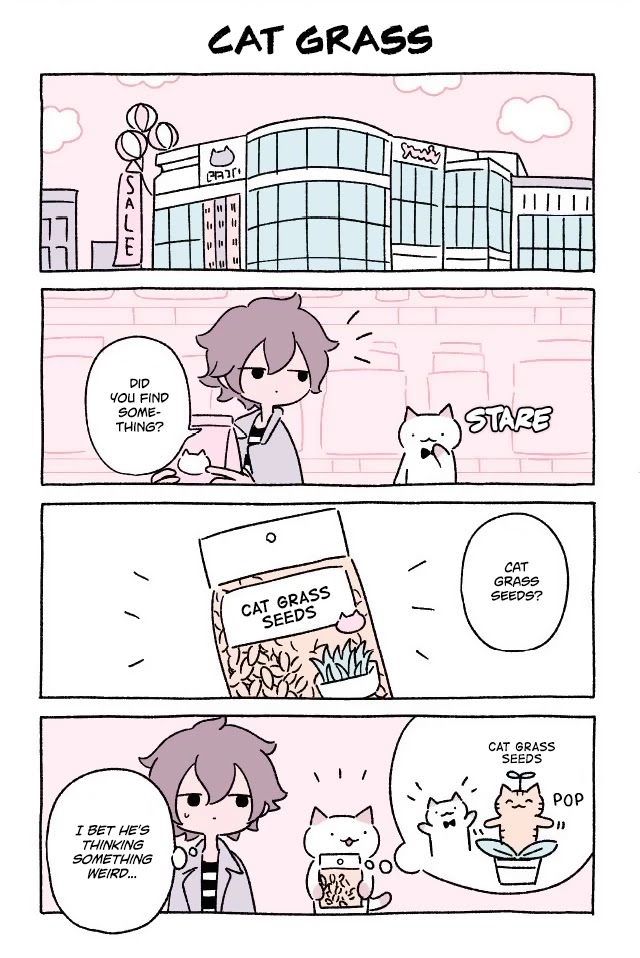 Fushigi Neko no Kyuu-chan Chapter 44 page 1 - Chapter 44: Cat Grass