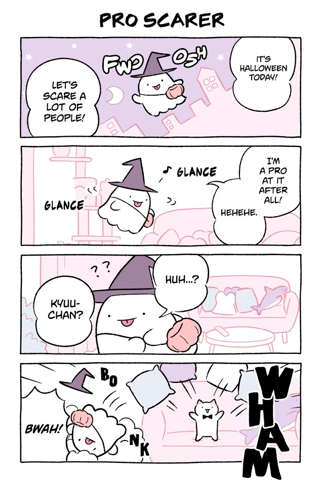 Fushigi Neko no Kyuu-chan Chapter 498 page 1 - Chapter 498: Pro Scarer
