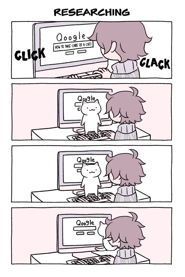 Fushigi Neko no Kyuu-chan Chapter 5 page 1 - Chapter 5: Researching