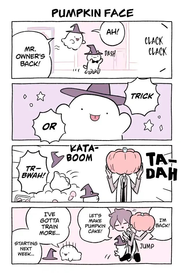 Fushigi Neko no Kyuu-chan Chapter 500 page 1 - Chapter 500: Pumpkin Face