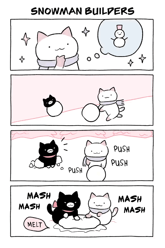 Fushigi Neko no Kyuu-chan Chapter 535 page 1 - Chapter 535: Snowman Builders