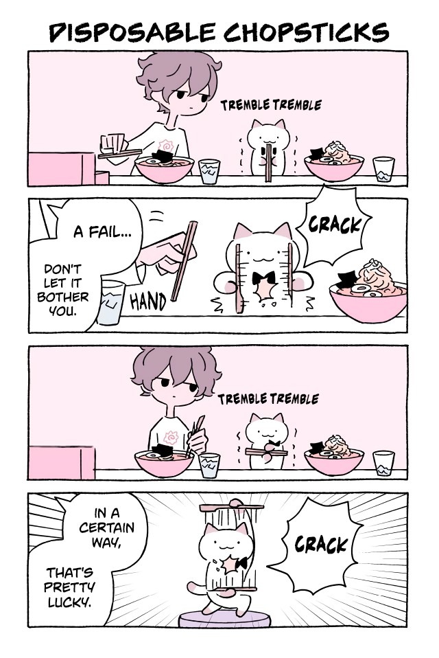 Fushigi Neko no Kyuu-chan Chapter 607 page 1 - Chapter 607: Disposable Chopsticks
