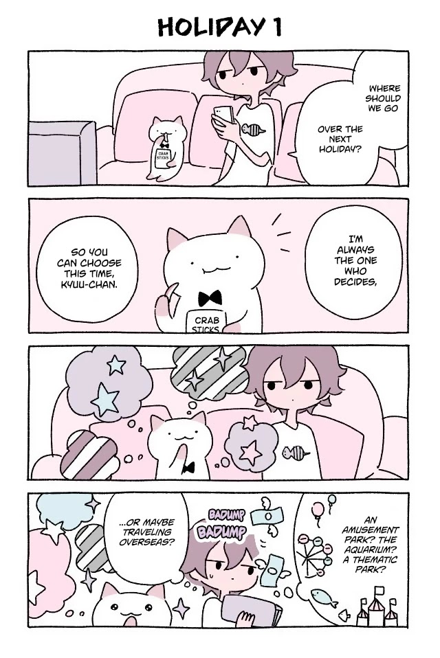 Fushigi Neko no Kyuu-chan Chapter 65 page 1 - Chapter 65: Holiday 1