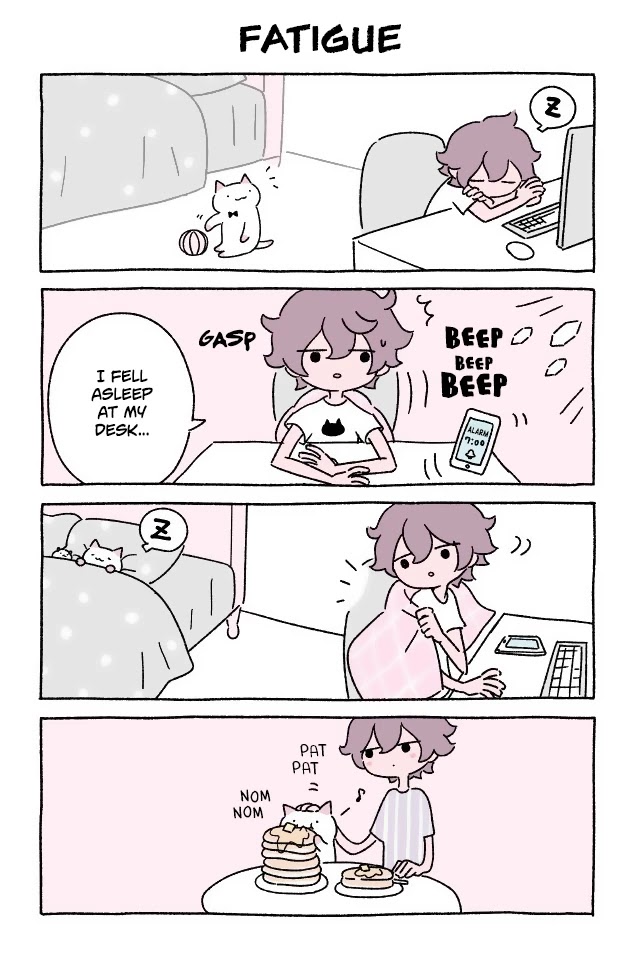Fushigi Neko no Kyuu-chan Chapter 96 page 1 - Chapter 96: Fatigue