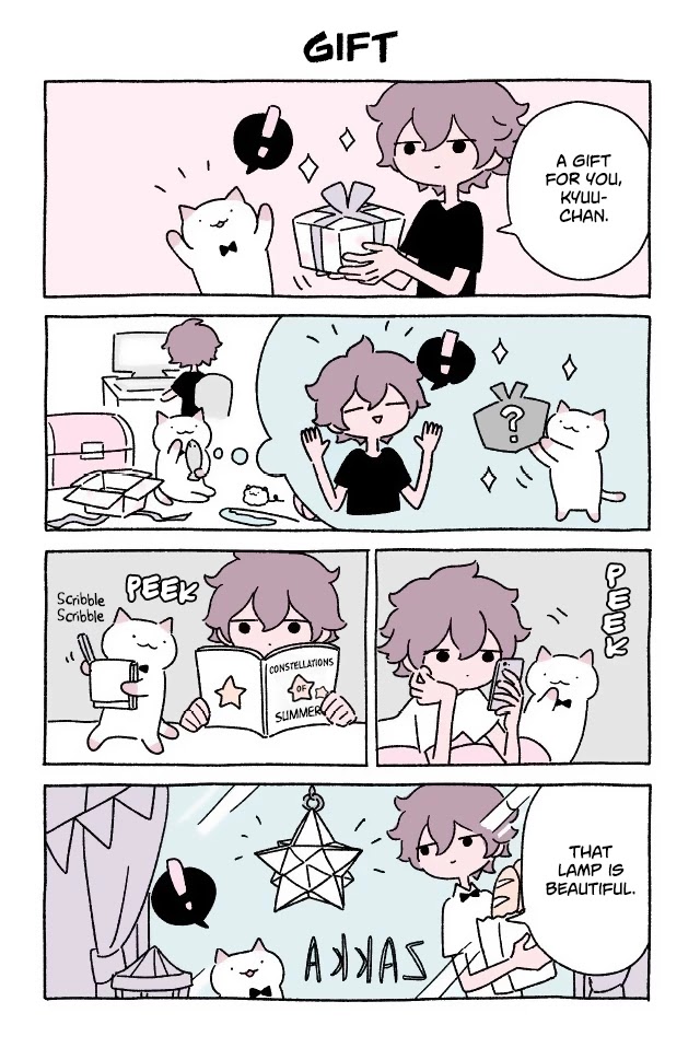 Fushigi Neko no Kyuu-chan Chapter 99 page 1 - Chapter 99: Gift