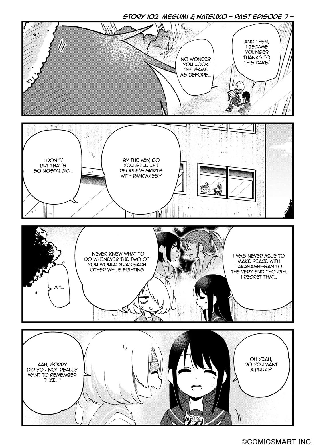 Fushigi no Mayuri-san Chapter 102 page 1 - Chapter 102: Megumi & Natsuko ~ Past Episode 7 ~