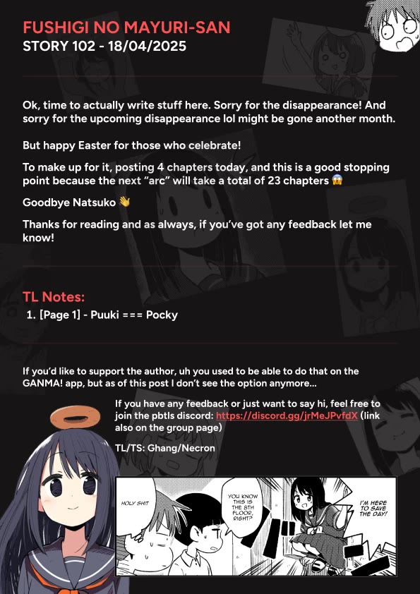 Fushigi no Mayuri-san Chapter 102 page 5 - Chapter 102: Megumi & Natsuko ~ Past Episode 7 ~
