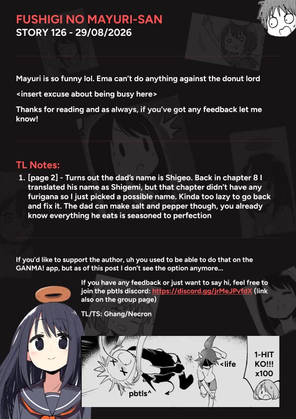 Fushigi no Mayuri-san Chapter 126 page 5 - Chapter 126: Lost Powers Again