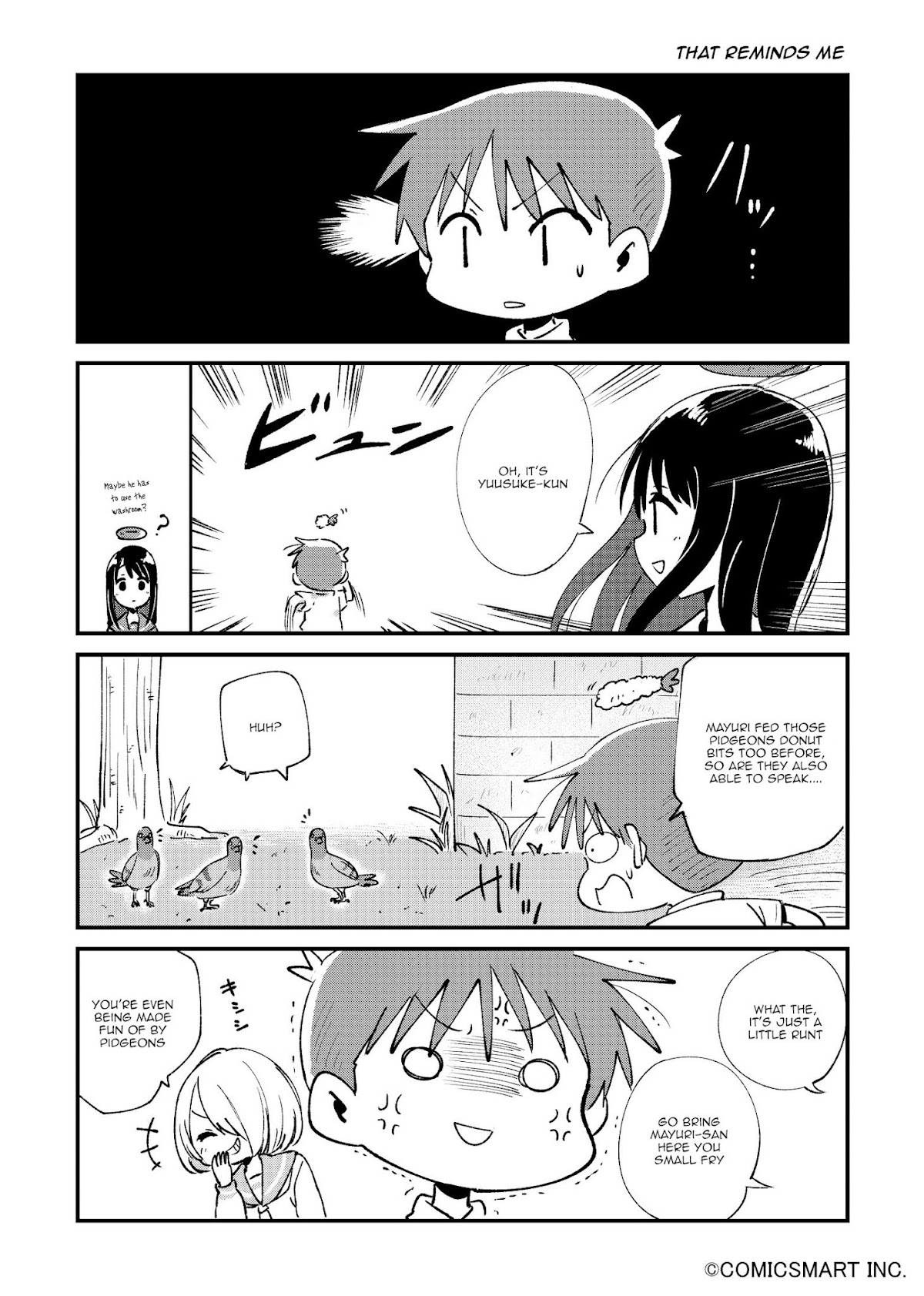 Fushigi no Mayuri-san Chapter 33 page 3 - Chapter 33: Narukami Ryou / Tachibana Seira / That Reminds Me / Rank