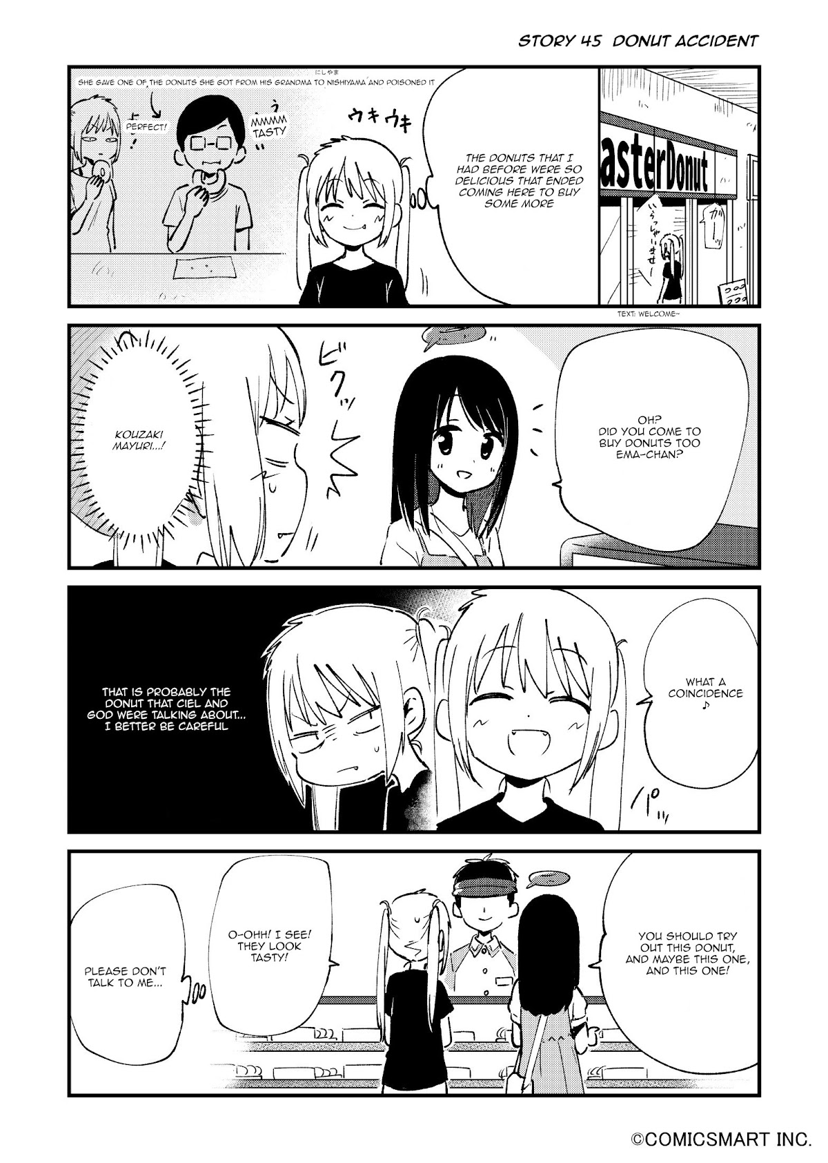 Fushigi no Mayuri-san Chapter 45 page 1 - Chapter 45: Donut Accident