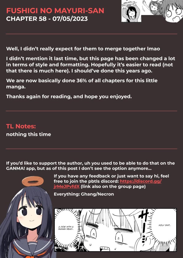 Fushigi no Mayuri-san Chapter 58 page 5 - Chapter 58: Urban Legend 2