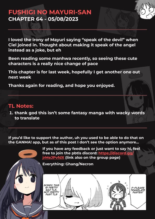 Fushigi no Mayuri-san Chapter 64 page 5 - Chapter 64: Unfusing