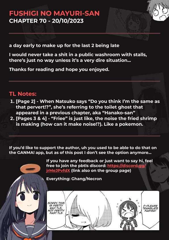 Fushigi no Mayuri-san Chapter 70 page 5 - Chapter 70: There's no paper!