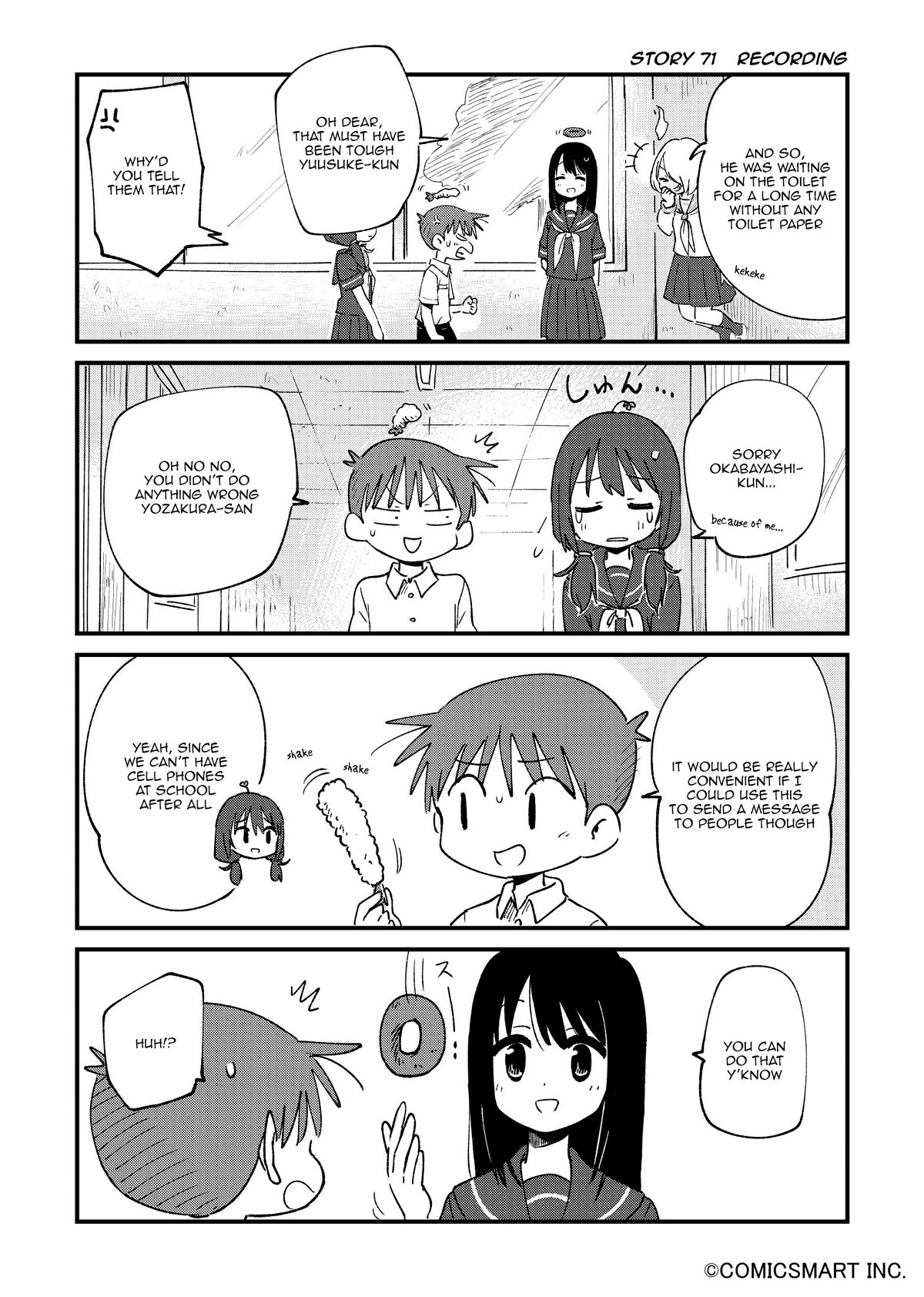 Fushigi no Mayuri-san Chapter 71 page 1 - Chapter 71: Recording