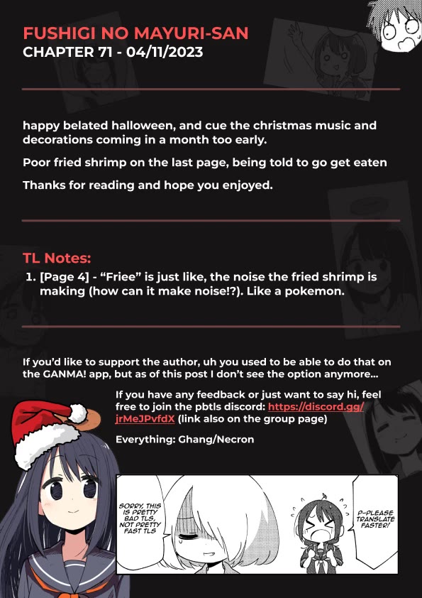 Fushigi no Mayuri-san Chapter 71 page 5 - Chapter 71: Recording