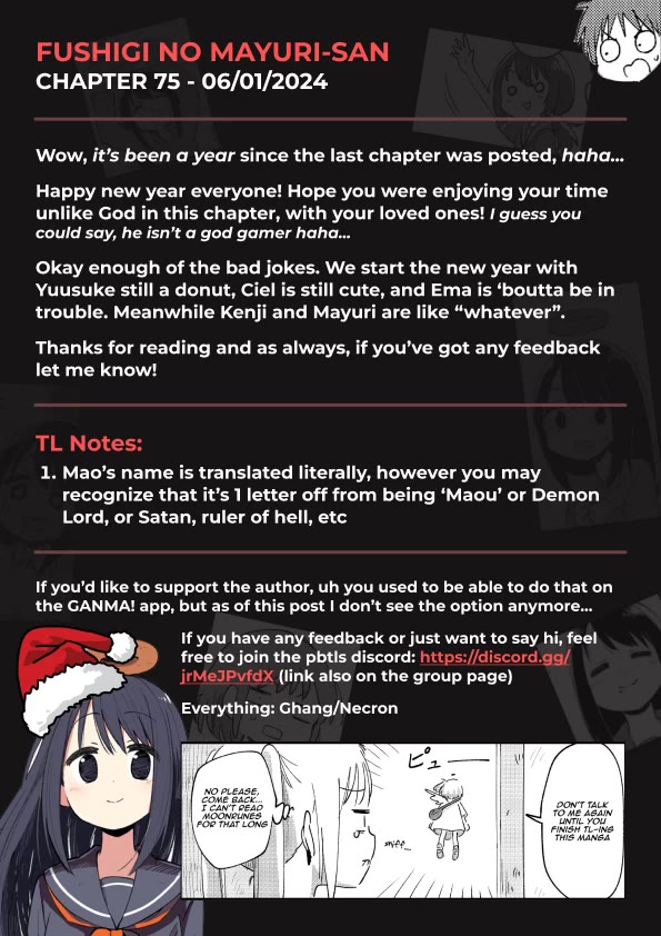 Fushigi no Mayuri-san Chapter 75 page 5 - Chapter 75: Mao