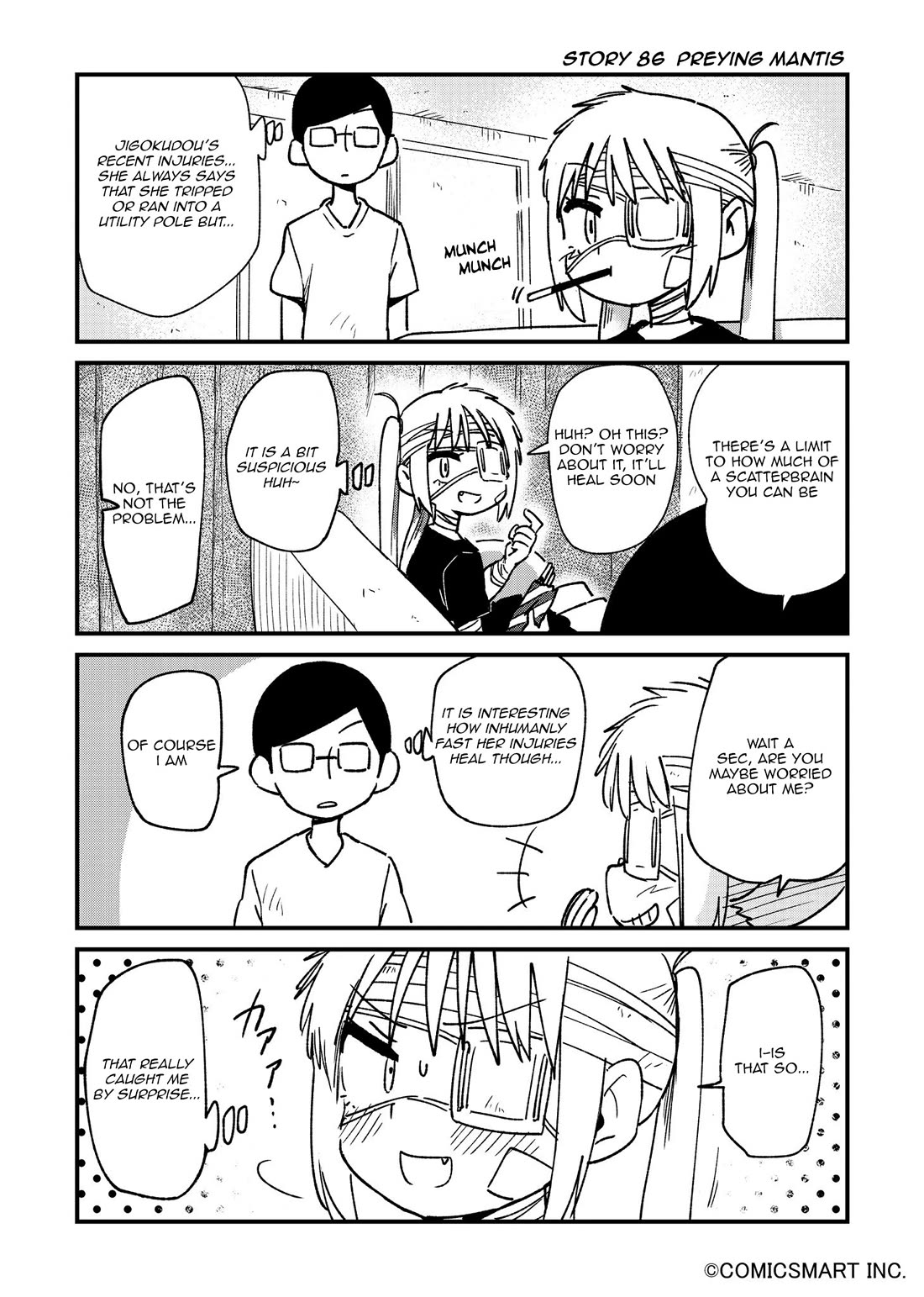 Fushigi no Mayuri-san Chapter 86 page 1 - Chapter 86: Preying Mantis