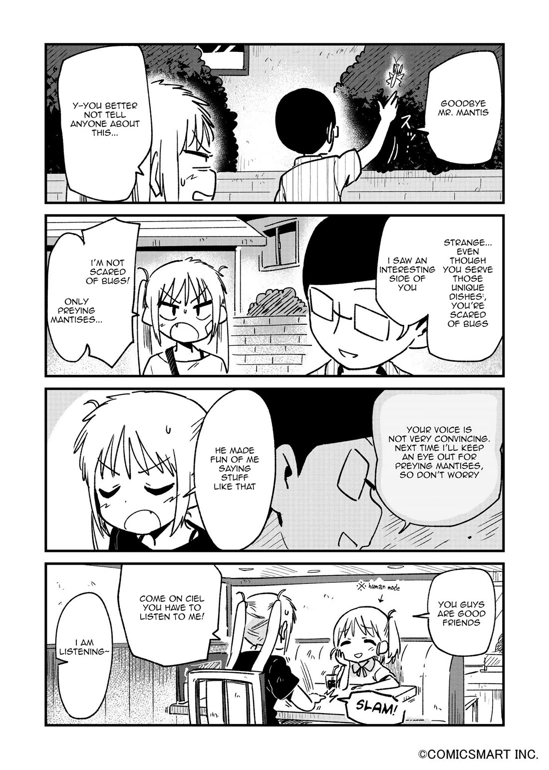 Fushigi no Mayuri-san Chapter 86 page 4 - Chapter 86: Preying Mantis