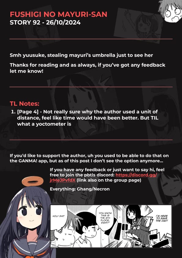 Fushigi no Mayuri-san Chapter 92 page 5 - Chapter 92: Umbrella