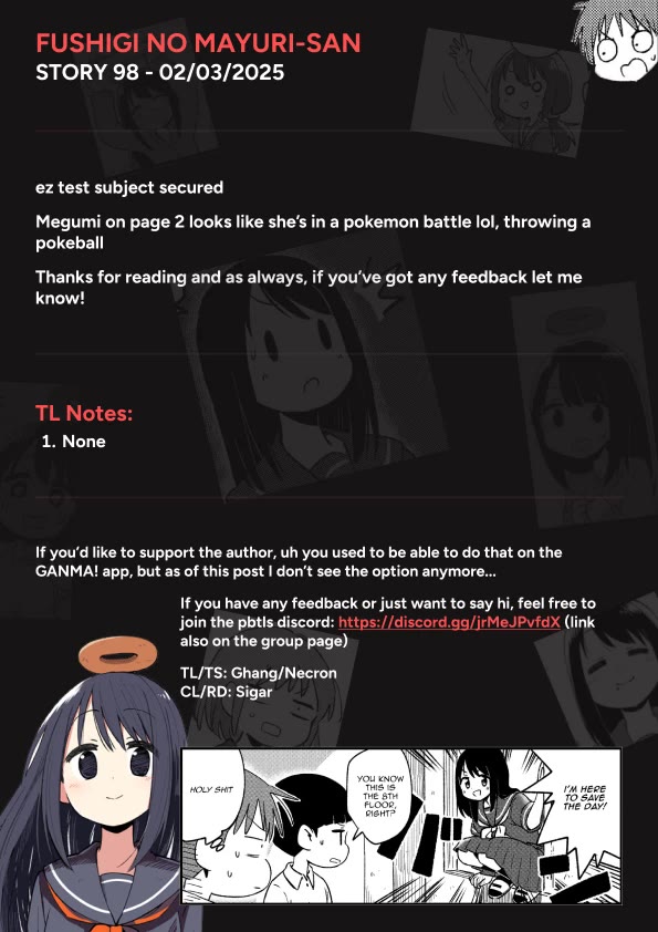 Fushigi no Mayuri-san Chapter 98 page 5 - Chapter 98: Megumi & Natsuko ~ Past Episode 3 ~