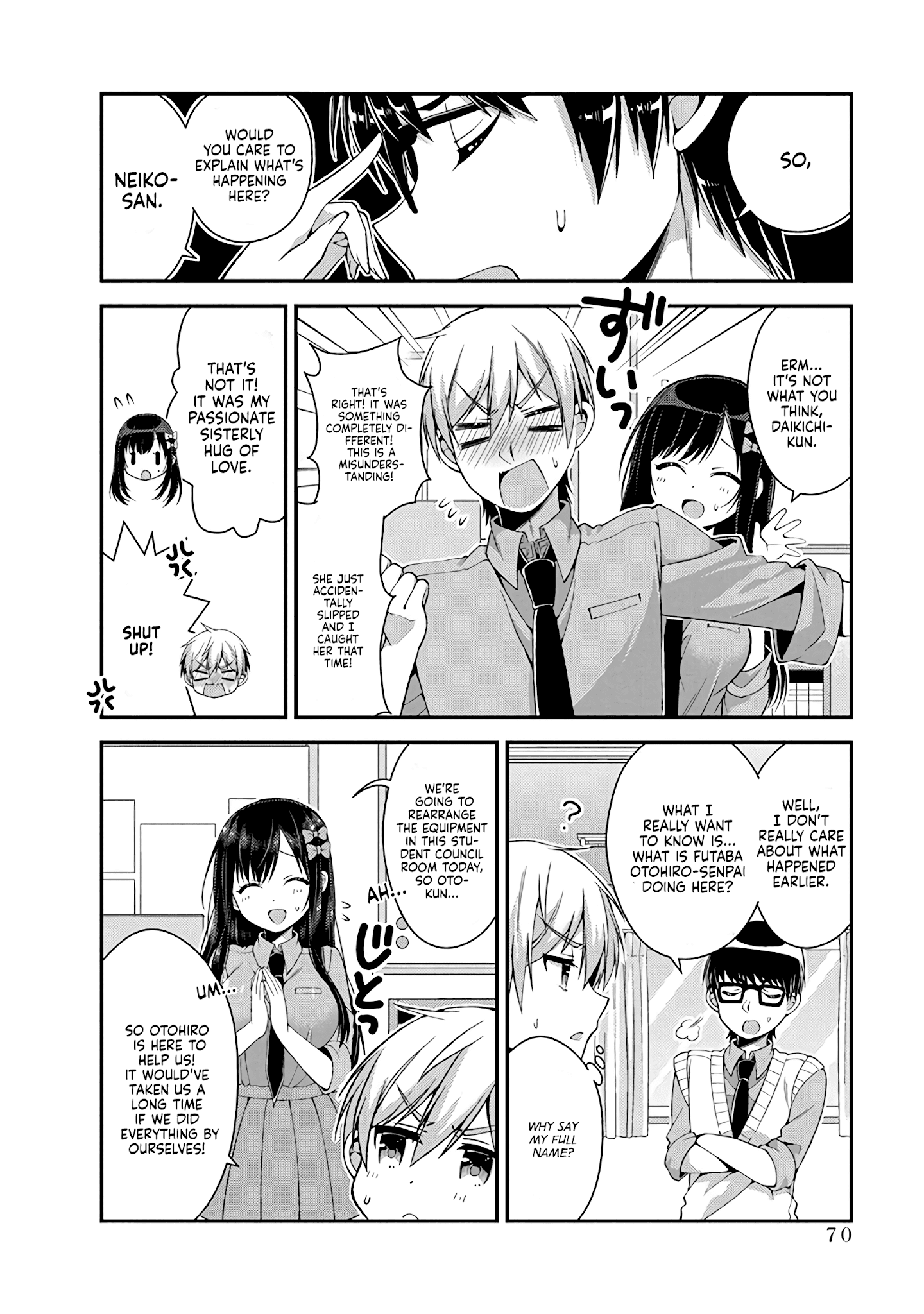 Futaba-san Chi no Kyoudai Chapter 14 page 5 - Chapter 14: The Futaba Household's Student Council