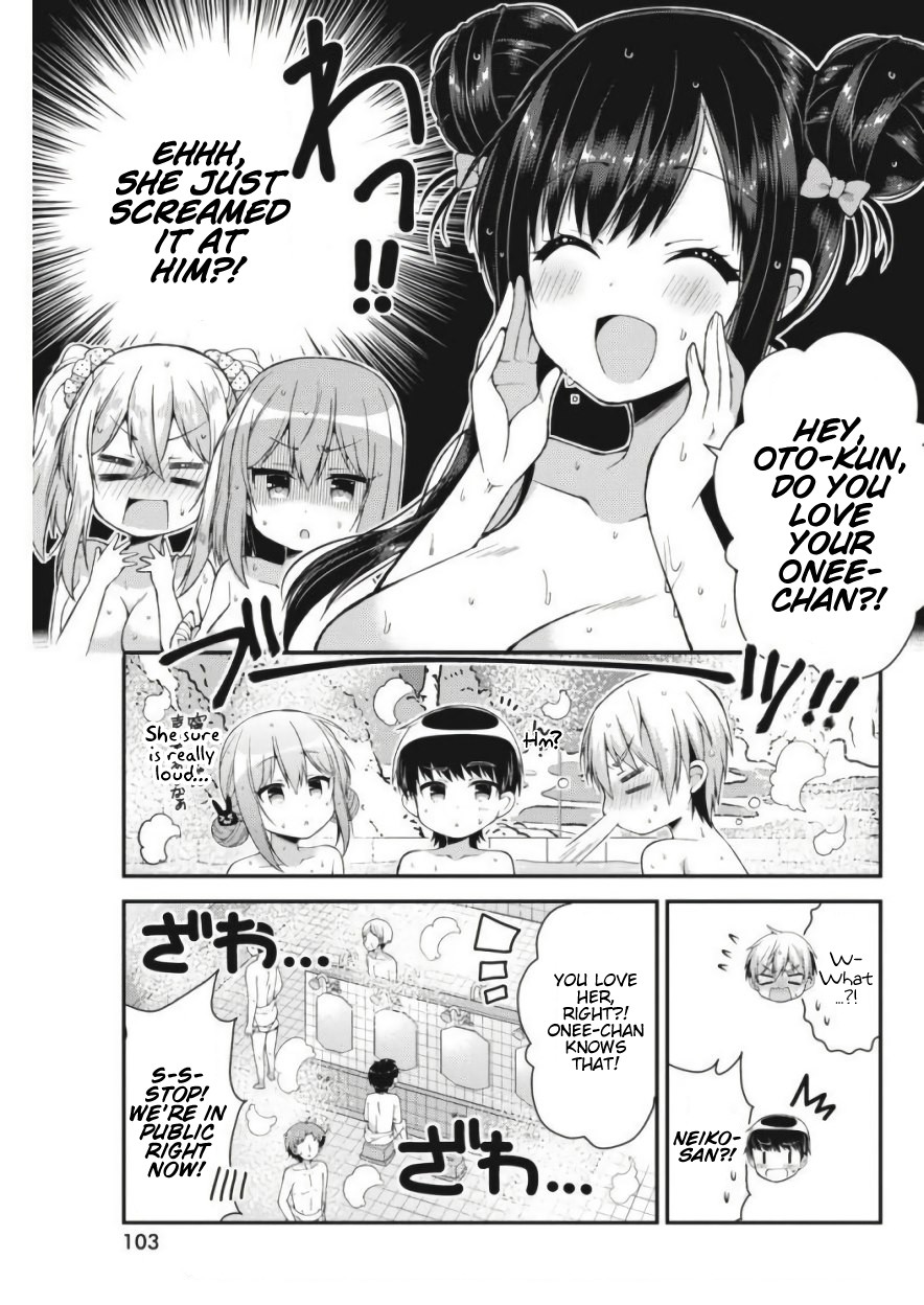 Futaba-san Chi no Kyoudai Chapter 26 page 6 - Chapter 26: The Futaba Household's Public Bath