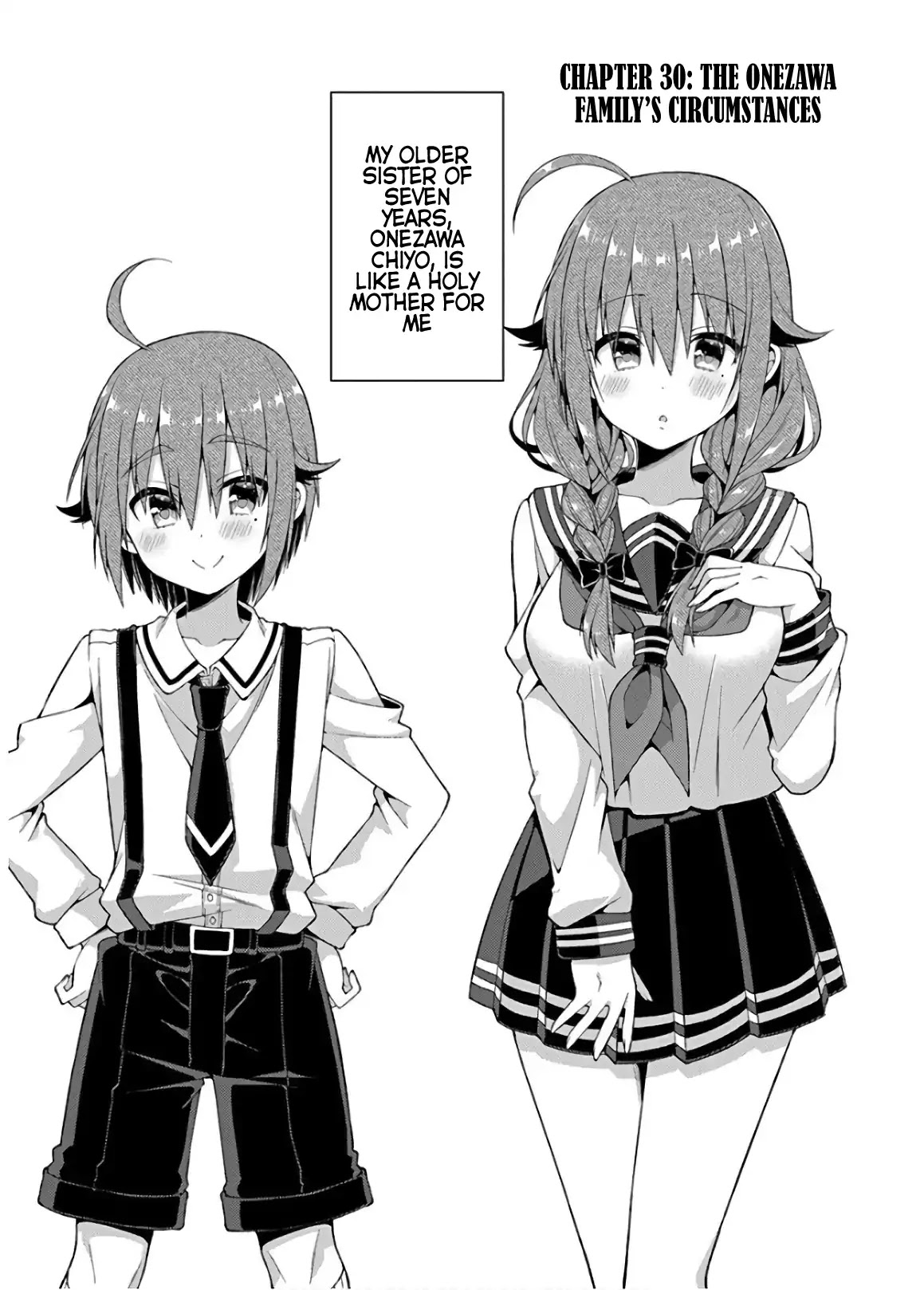 Futaba-san Chi no Kyoudai Chapter 30 page 1 - Chapter 30: The Onezawa Family's Circumstances