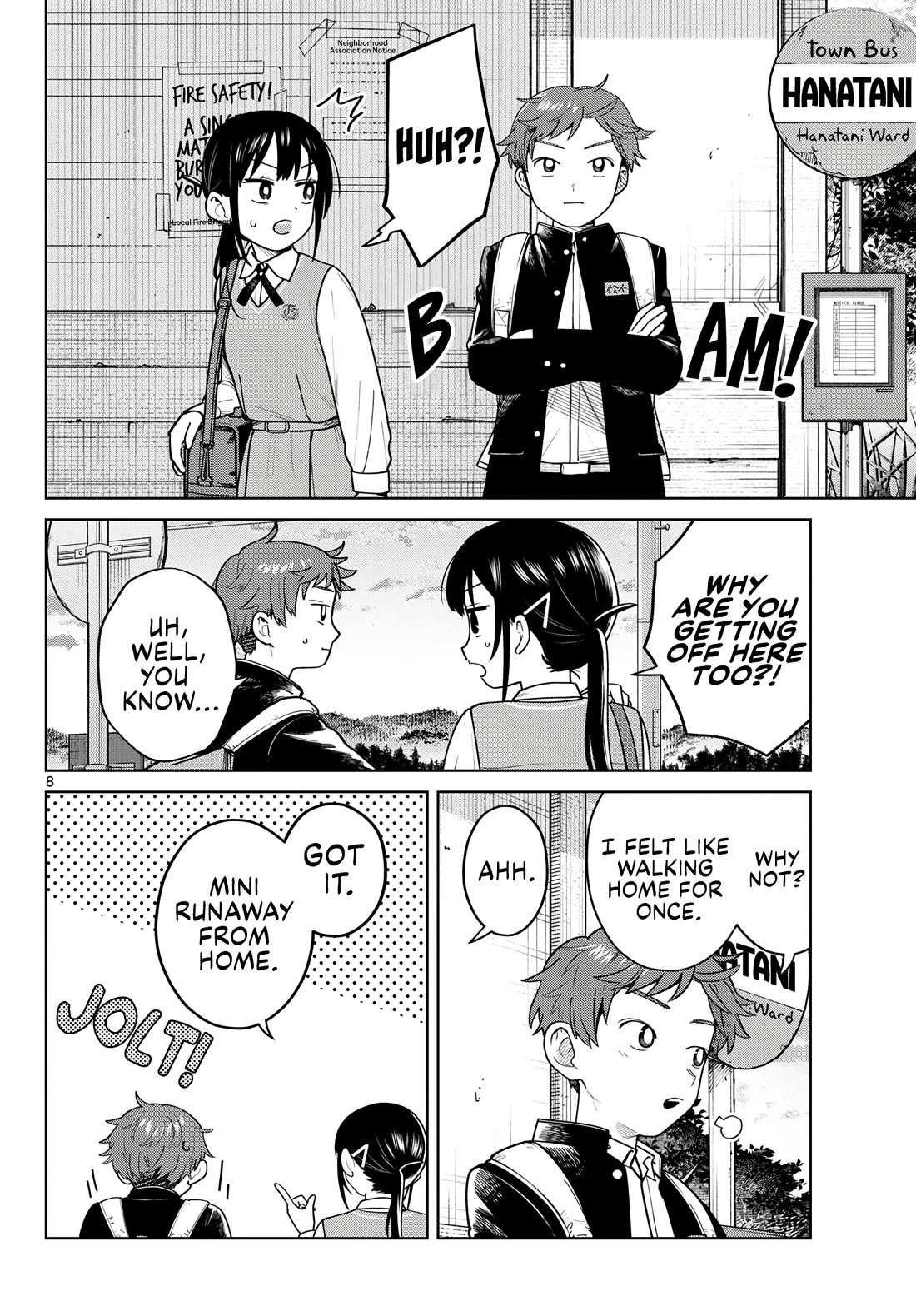 Futari Bus Chapter 11 page 8 - Chapter 11: Staining Color