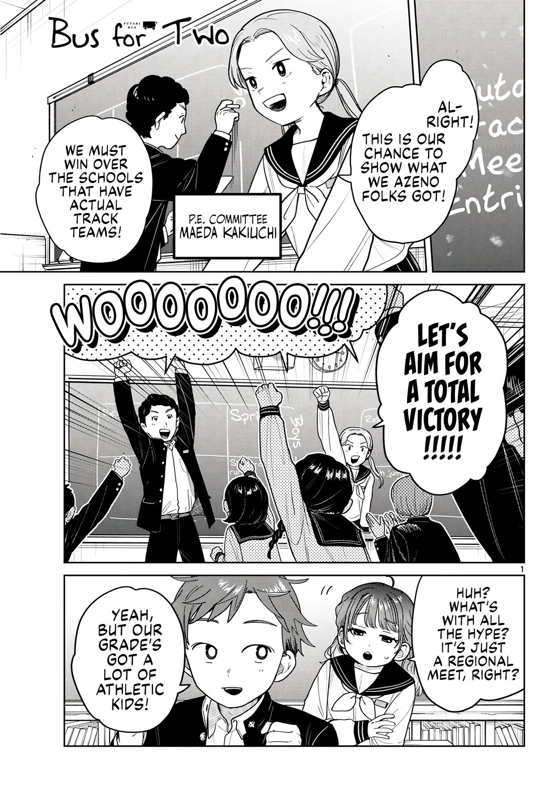 Futari Bus Chapter 14 page 1 - Chapter 14: Soar High