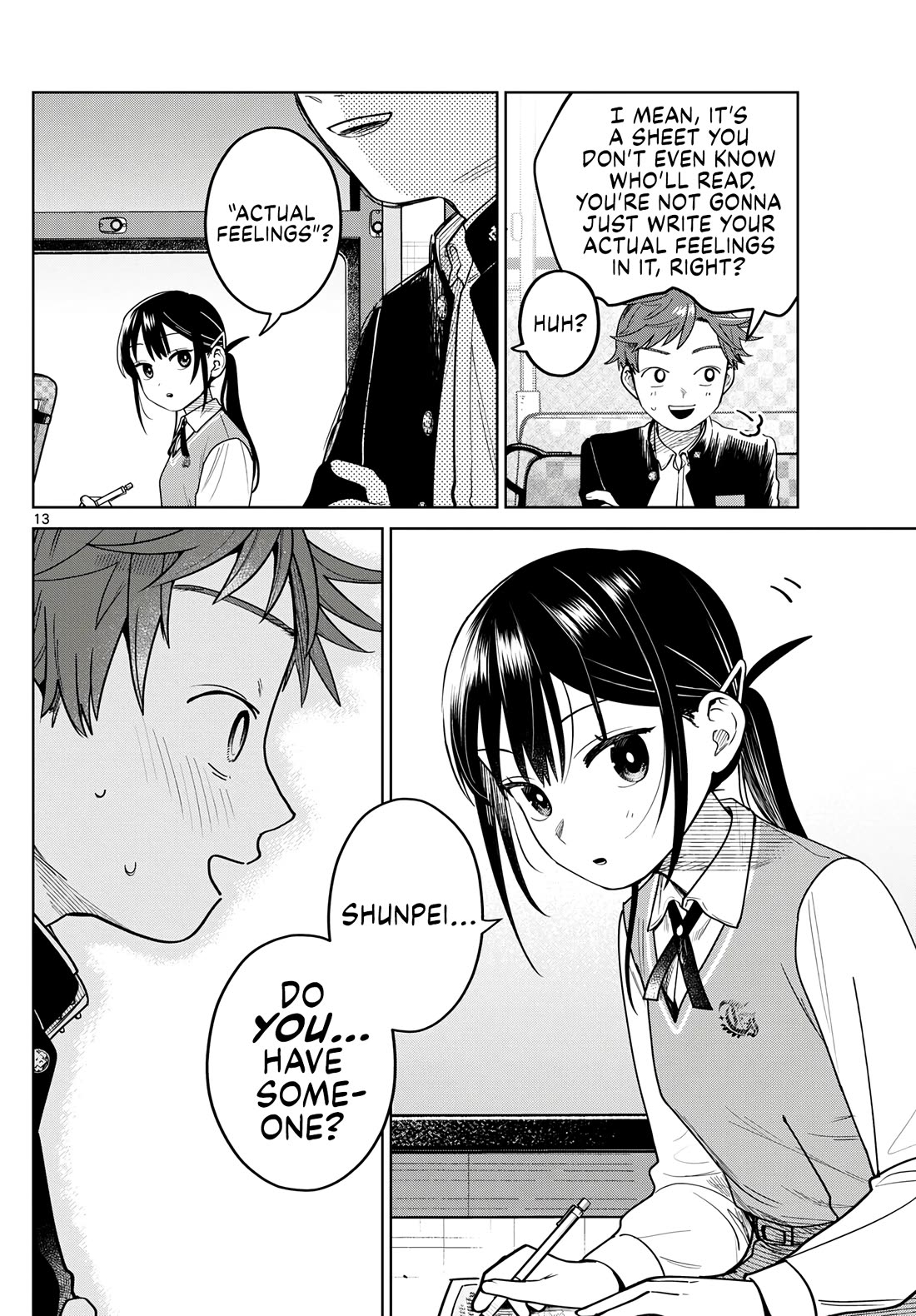 Futari Bus Chapter 19 page 13 - Chapter 19: Things You Like