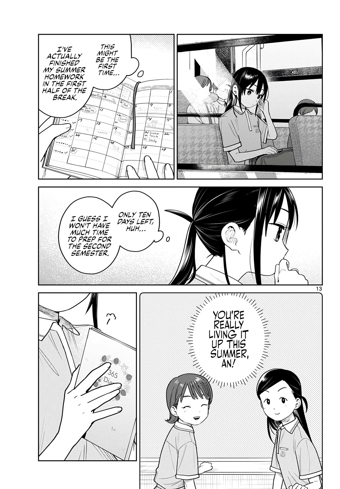 Futari Bus Chapter 35 page 13 - Chapter 35: Diary