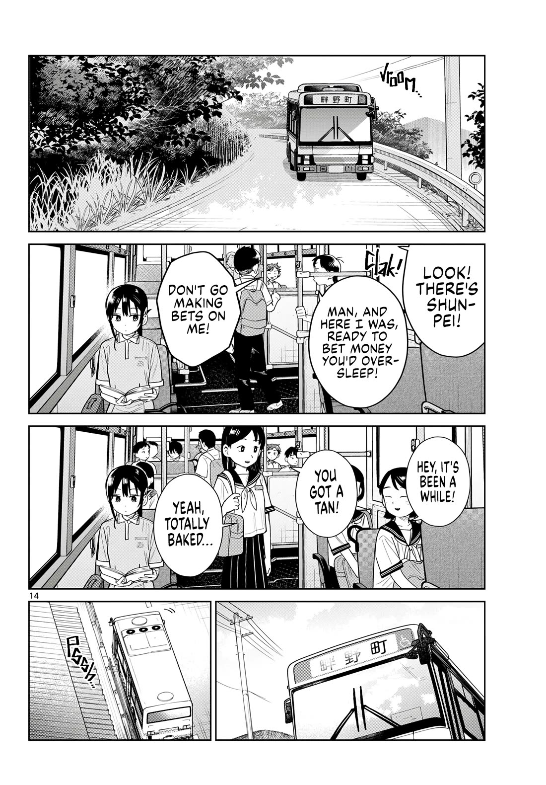 Futari Bus Chapter 37 page 14 - Chapter 37: On the Bus Again