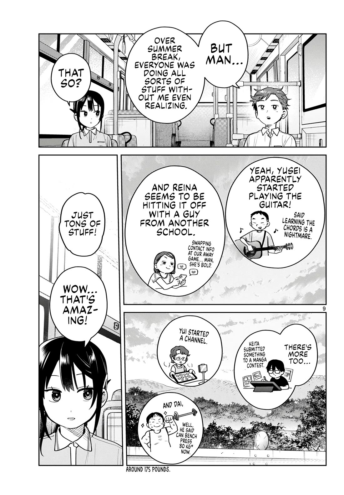 Futari Bus Chapter 38 page 9 - Chapter 38: Growth Spurt
