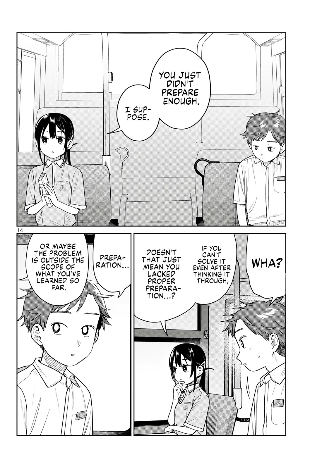 Futari Bus Chapter 43 page 14 - Chapter 43: Up in the Air