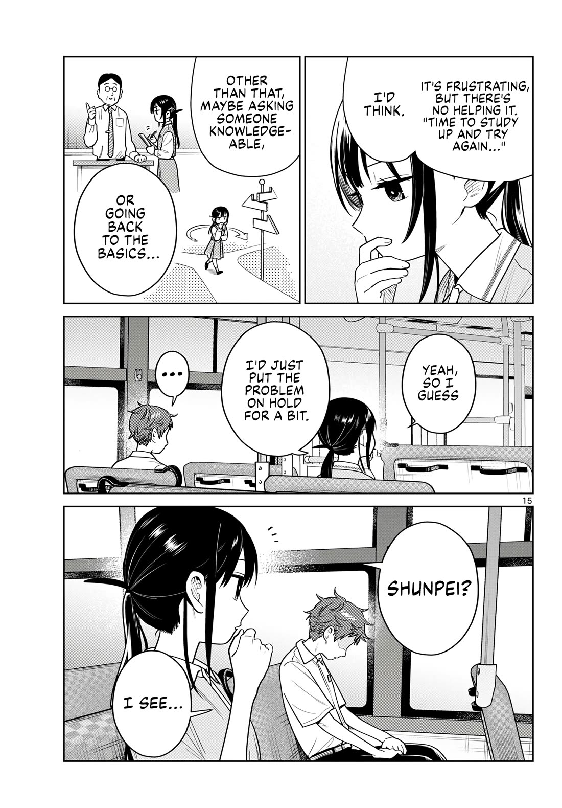 Futari Bus Chapter 43 page 15 - Chapter 43: Up in the Air