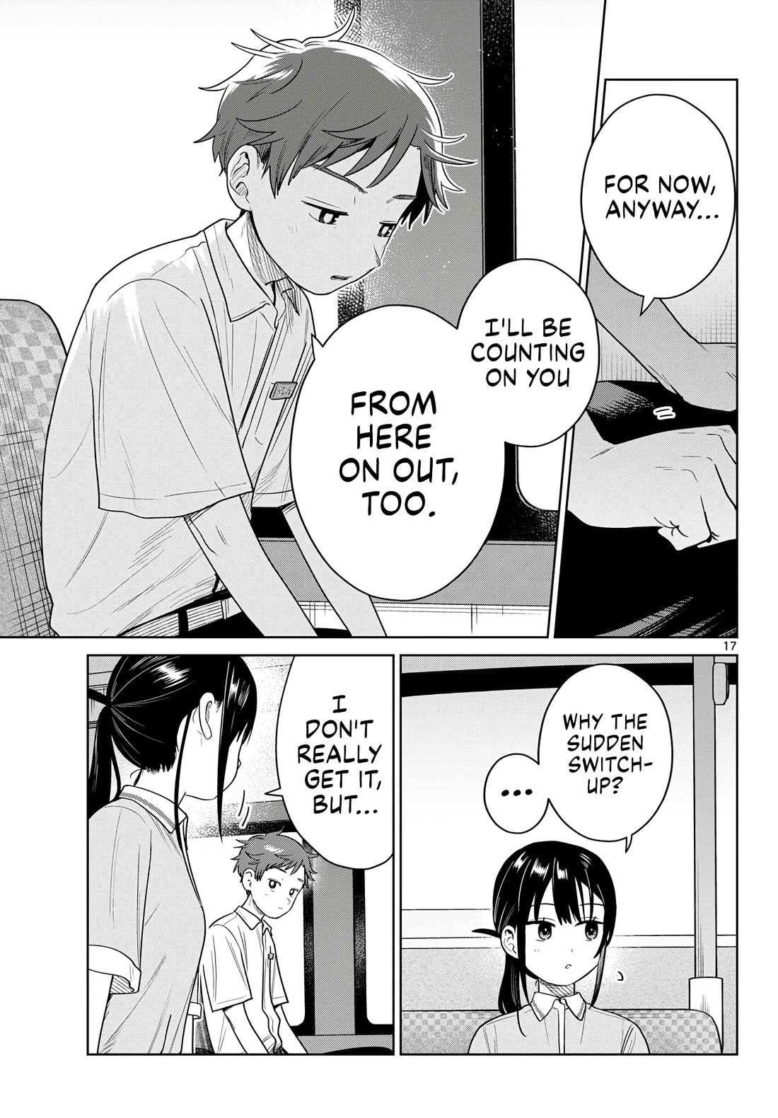 Futari Bus Chapter 43 page 17 - Chapter 43: Up in the Air