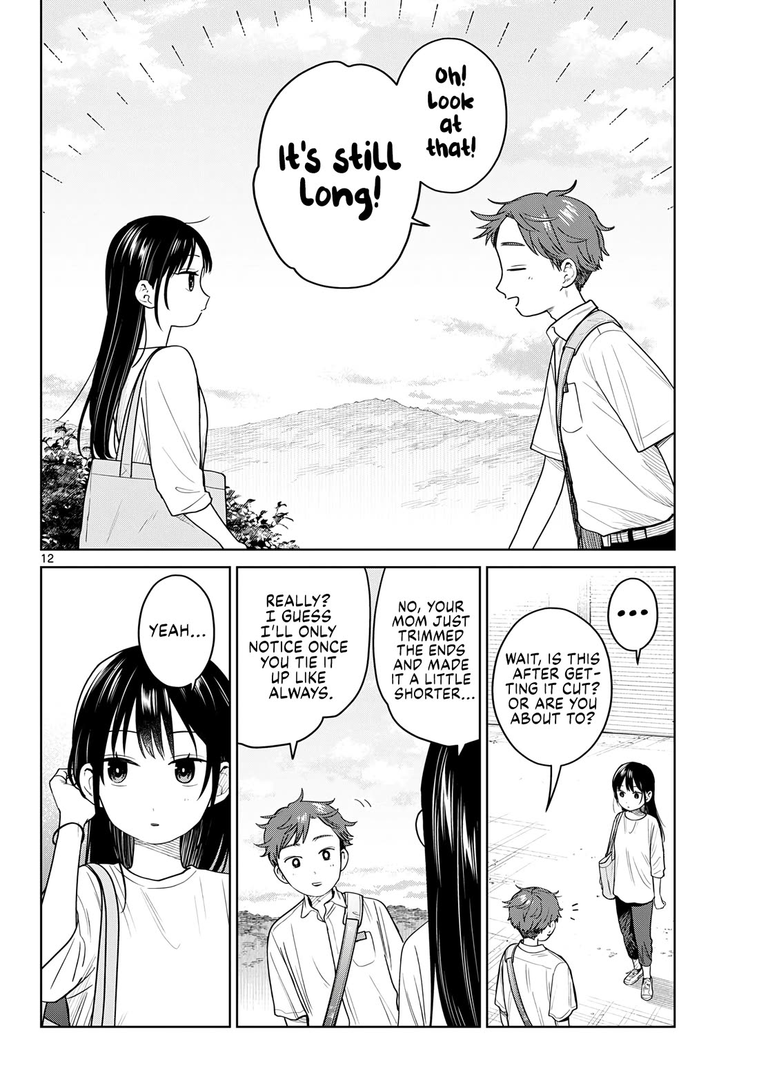 Futari Bus Chapter 44 page 12 - Chapter 44: Fluttering Hair