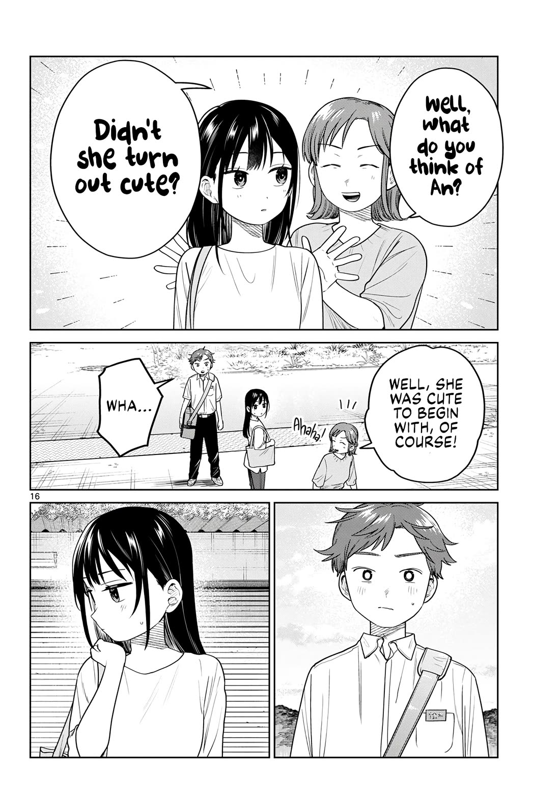 Futari Bus Chapter 44 page 16 - Chapter 44: Fluttering Hair