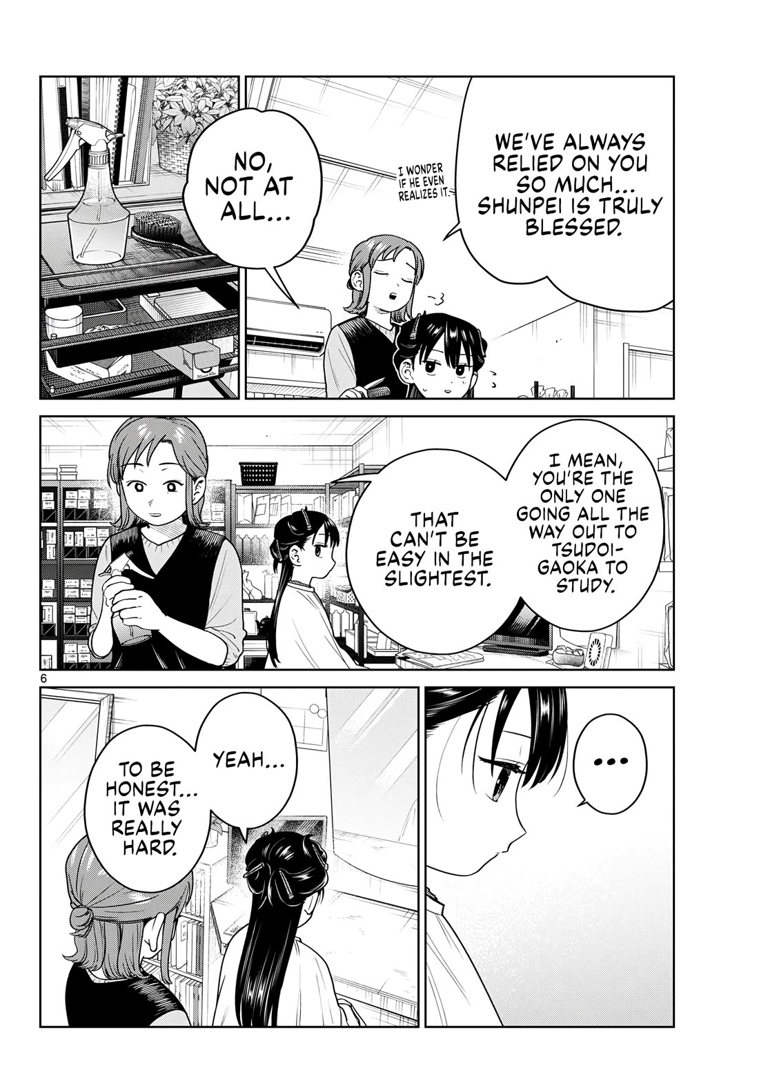 Futari Bus Chapter 44 page 6 - Chapter 44: Fluttering Hair