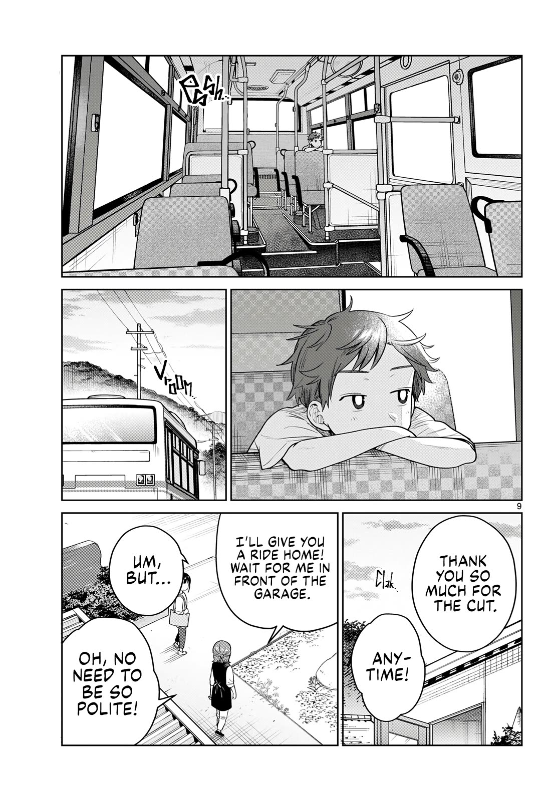Futari Bus Chapter 44 page 9 - Chapter 44: Fluttering Hair