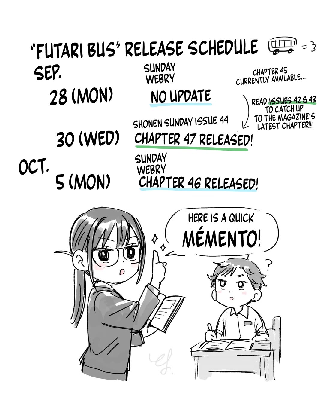 Futari Bus Chapter 47 page 22 - Chapter 47: Back and Forth