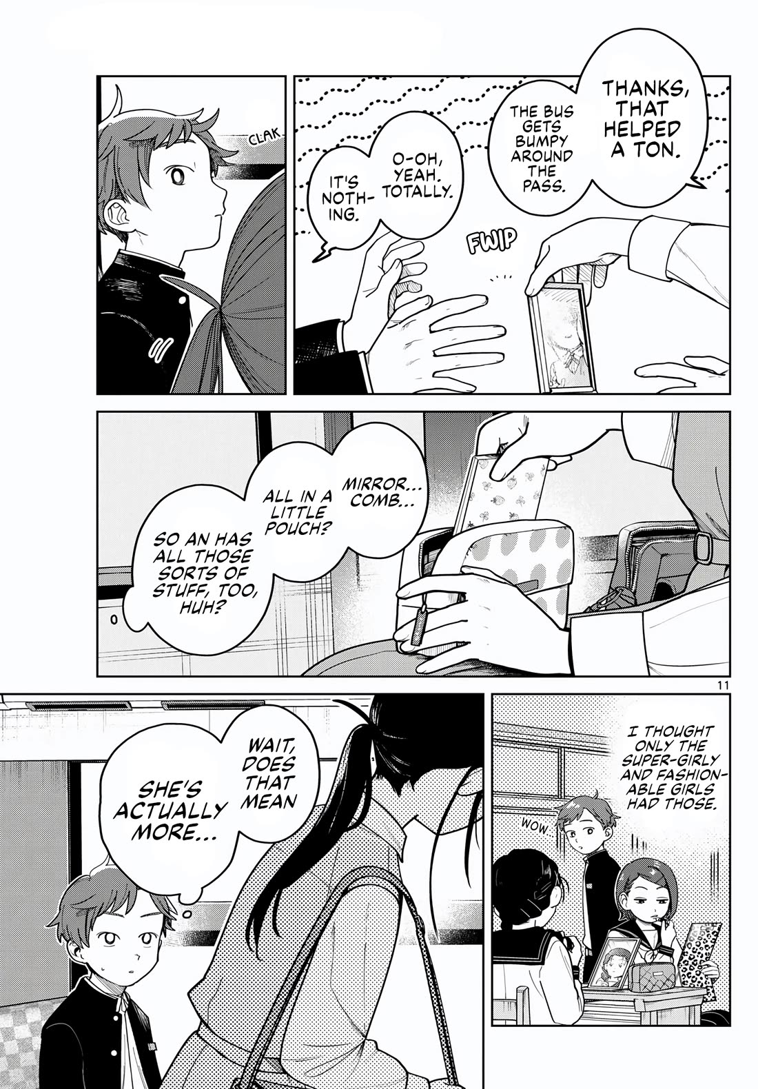 Futari Bus Chapter 6 page 11 - Chapter 6: Let Your Hair Down
