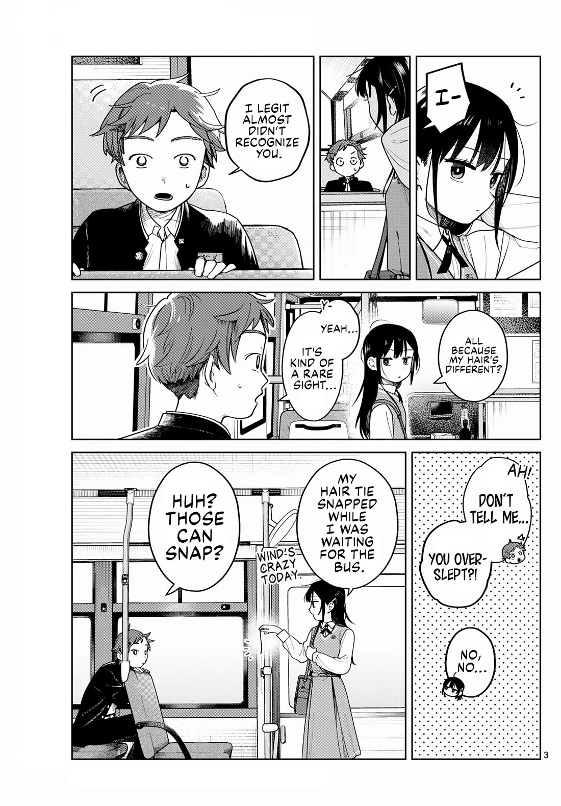 Futari Bus Chapter 6 page 3 - Chapter 6: Let Your Hair Down