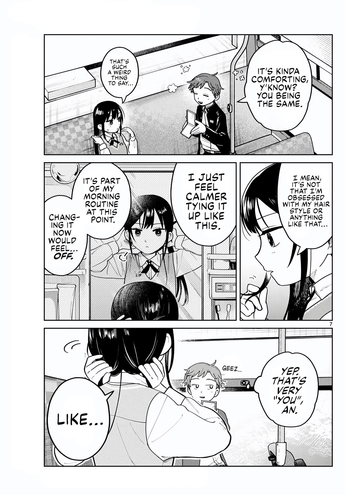 Futari Bus Chapter 6 page 7 - Chapter 6: Let Your Hair Down