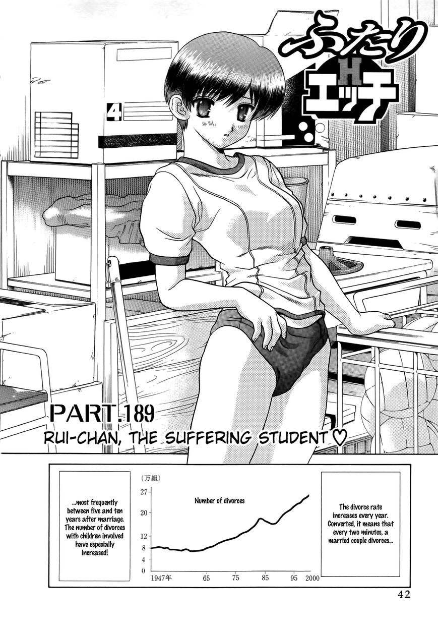 Futari Ecchi Chapter 189 page 1 - Chapter 189 : Rui-Chan, The Suffering Student