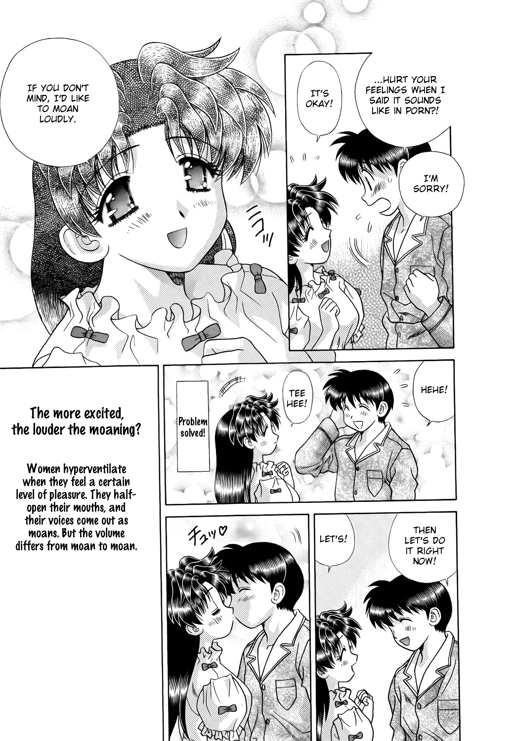 Futari Ecchi Chapter 207 page 15 - Chapter 207 : Moaning too Loudly!?