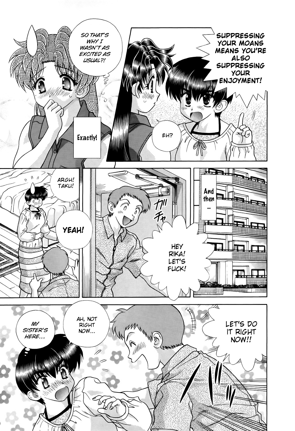 Futari Ecchi Chapter 207 page 7 - Chapter 207 : Moaning too Loudly!?