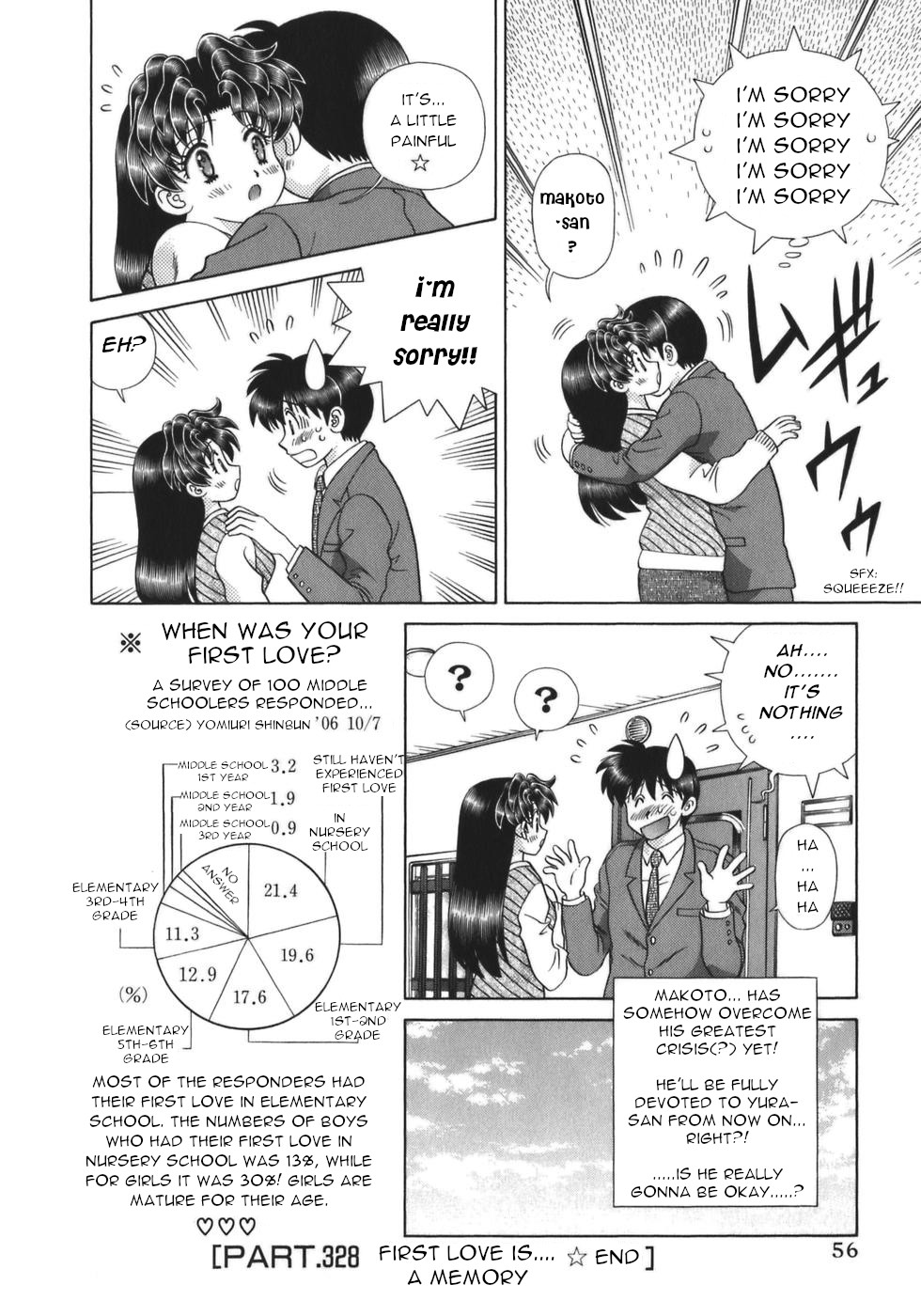 Futari Ecchi Chapter 328 page 18 - Chapter 328: First Love is a Memory